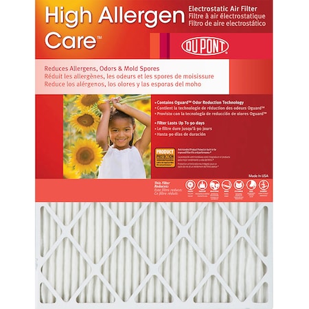 Pleated Air Filter, 19.88 X 21.5 X 1, 4 Pack